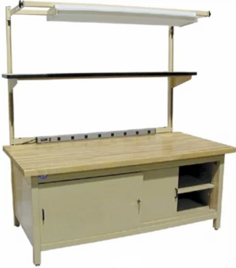 Model ECB | Enclosed Cabinet Workbench wire harness assembly workbench 