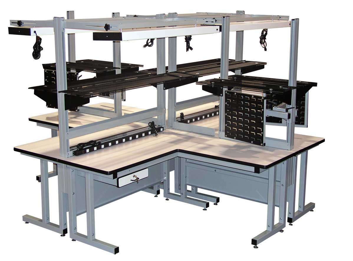 model cantilever heavy duty quad workbench