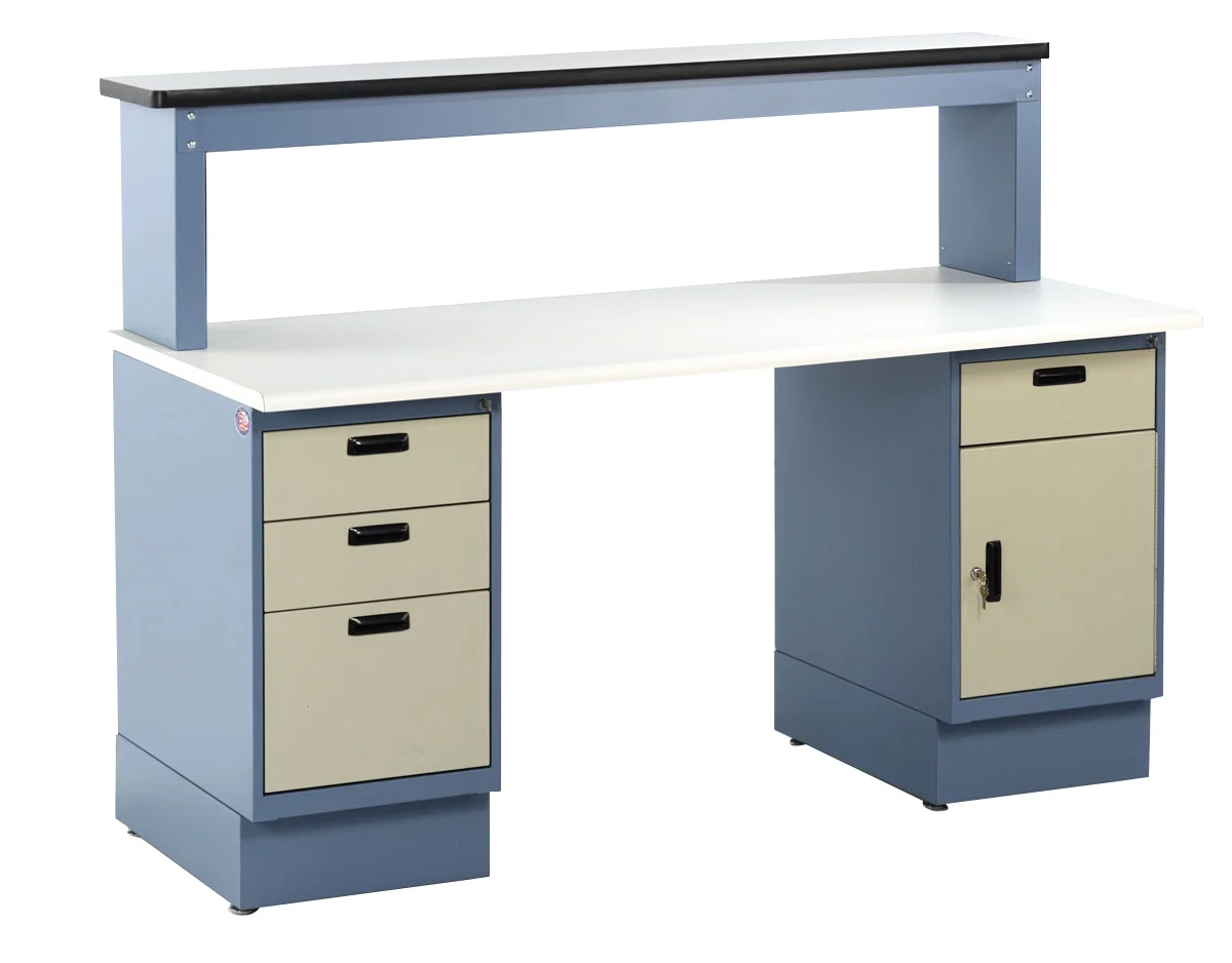 model heavy duty pedestal workbench